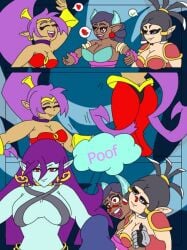 female nosebleed seer_dance_shantae shantae shantae_(character) shantae_and_the_seven_sirens vera_(shantae) zapple