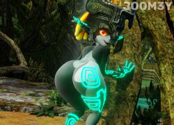 1girls 3d anthro ass bent_over big_ass big_butt blender blender_(software) bubble_butt curvy curvy_body curvy_female curvy_figure dat_ass female female_focus female_only glistening glistening_body glistening_skin humanoid imp imp_midna joom3y looking_back midna naked nintendo nude nude_female oiled posing presenting seductive shortstack showing_ass showing_off solo solo_focus the_legend_of_zelda thick_ass thick_thighs twilight_princess