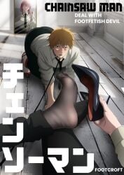 anus ass balls big_breasts big_penis black_bra black_panties blonde_hair blowjob chainsaw_man clitoral_hood clitoris cock comic cum cumshot demon demon_girl demon_horns denji_(chainsaw_man) domination erect_penis erection feet feet_licking feet_on_chest feet_on_face feet_worship femdom foot_fetish foot_on_chest foot_on_penis foot_suck foot_worship footcroft footjob foreskin labia makima_(chainsaw_man) nipples nude nude_female nude_male orange_eyes penis_in_pussy penis_out pussy realistic_background red_hair sitting_on_person sock_in_mouth sock_on_penis sperm toenail_polish toes undressing vaginal_penetration vaginal_sex white_panties white_shirt white_skin white_socks yellow_eyes