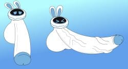 2025 balls beep-0 big_balls big_penis blazarfruit blue_background blue_eyes blue_inner_ear blue_penis closed_eyes crossover english_description erection flaccid flat_colors flying genitals gradient_background hi_res huge_balls huge_cock humanoid_genitalia humanoid_penis hyper hyper_genitalia hyper_penis limbless long_ears machine male mario_bros mario_plus_rabbids_kingdom_battle mouthless multicolored_penis nintendo noseless penis raving_rabbids rayman_(series) robot screen screen_face simple_background solo two_tone_penis ubisoft white_balls white_penis