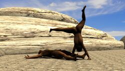 3d acarobasito amazon dark-skinned_female dark_skin femdom kick nude