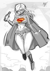 1girls accelart alien alien_girl alien_humanoid big_breasts condom condom_wrapper dc dc_comics dcu drunk drunk_bubble filled_condom kara_zor-el kryptonian large_breasts pubic_hair supergirl supergirl_(dcu) superheroine superman_(2025) superman_(series)