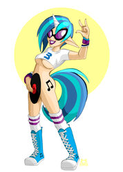 friendship_is_magic humanized lillykitten my_little_pony straight_hair vinyl_scratch