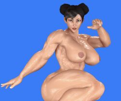 1girls 3d capcom chun-li female female_only fit_female human muscles nude solo street_fighter street_fighter_v thick_thighs virt-a-mate virtamate