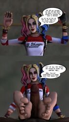 1boy 1girls 3d age_difference barefoot batman_(series) black_cock black_toenail_polish blonde_hair choker dark-skinned_male dark_skin dc dc_comics dick_grayson feet female first_person_view foot_fetish footfetishrenders footjob fortnite hands_up harleen_quinzel harley_quinn harley_quinn_(fortnite) interracial lipstick makeup male multicolored_hair nail_polish older_female_younger_male penis pigtails red_lipstick robin_(dc) robin_(dick_grayson) sitting smiling soles toes