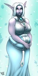 1girls bbw big_belly clothing fat_arms female female_only fully_clothed looking_at_viewer night_elf overweight overweight_female pointy_ears sammyupvote solo solo_female standing tight_clothing wide_hips world_of_warcraft