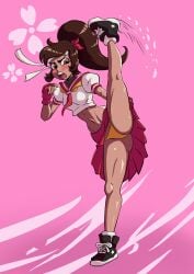 disney disney_channel disney_xd gearfou genderswap_(mtf) huge_ass huge_breasts king_of_fighters latina marco_diaz midriff navel princess_marcia princess_marco rule_63 sakura_kasugano star_vs_the_forces_of_evil street_fighter tagme tall thick_lips thick_thighs wide_hips