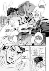 amarans anal_fingering gay jojo's_bizarre_adventure jotaro_kujo male male/male male_only noriaki_kakyoin penis spanish_text stardust_crusaders yaoi