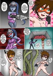 ahe_gao comic hotsweetcomics overwatch overwatch_2 tentacle tomboy tracer widowmaker