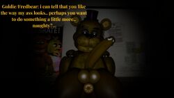 3d anatomically_correct_animatronic animatronic anus asking_a_question asking_for_it begging_for_anal big_ass big_penis fancy_clothing fancy_male five_nights_at_freddy's fredbear_(fnaf) golden_freddy golden_freddy_(fnaf) imminent_sex looking_at_viewer male male_only pctoaster solo thick_thighs wet_penis wide_hips willing