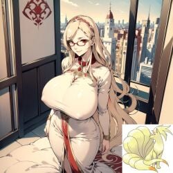 ai_generated humanization nina-san ninetales nintendo pokemon pokemon_(species) pokewomen tagme