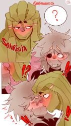 2boys ahe_gao argentina_(countryhumans) brazil_(countryhumans) comic comic_page countryhumans couple cum gay kinky_naty kiss kissing kissing_while_penetrated married_couple missionary missionary_position turtleneck