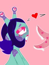 2girls alien alien_only female lipstick lipstick_mark multiple_girls