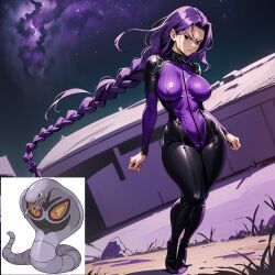 ai_generated arbinosa arbok humanization nintendo pokemon pokemon_(species) pokewomen tagme