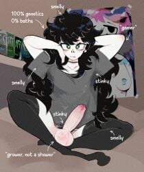 1boy 1girl 2024 album_art album_cover black_eyes boobataro breasts breasts_out choker clothing collarbone doomer_boy draining_love_story_(sewerslvt) erect_penis femboy green_eyes long_hair male male_focus neet no_watermark penis_out piercing poster pubic_hair purple_hair sewerslvt sewerslvt_(artist) sweat tagme text thighhighs yaoi