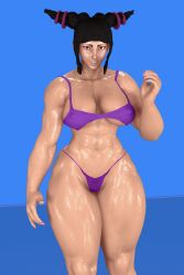 1girls 3d bikini capcom juri_han solo standing street_fighter street_fighter_v thick_thighs virt-a-mate virtamate