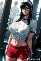 1female abs ai_generated anime anime_style arms big_breasts black_hair breasts covered_breasts eyes eyes_open female female_focus female_only fit fit_female fitness fringe_hair from_front_position glasses glasses_on_face glasses_only gloves gym gym_uniform hair hairband hands-free hd hd_(traditional) horny horny_female hourglass_figure huge_breasts large_breasts light-skinned_female light_skin lighting lips looking_at_partner looking_at_viewer medium_hair midriff muscle muscle_tone navel nose people_in_background portrait red_eyes red_shorts serious shadow shiny shiny_breasts shiny_clothes shiny_hair shiny_skin shit shorts simple_background sky4maleja slim_waist smile smiley_face sports_shorts sports_uniform sportswear spy_x_family sweat sweating sweaty_breasts thick_thighs toned toned_body toned_female toned_stomach training waist watermark wet_body wet_clothing wet_hair wet_shirt wet_skin yor_briar yor_forger