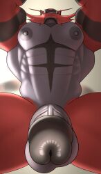 abs absurd_res anthro balls big_balls big_muscles big_pecs big_penis felid foreshortening fur generation_7_pokemon genitals grey_body grey_fur hi_res huge_cock huge_muscles humanoid_genitalia humanoid_penis incineroar male male_only mammal muscular nintendo nude obliques pecs penis pokemon pokemon_(species) presenting presenting_penis red_body red_fur solard0gg0 solo urethra vein veiny_penis