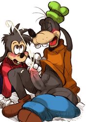 anthro disney father_and_son furry goof_troop goofy incest male male_only max_goof multiple_males no_humans tagme yaoi