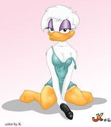 2006 alternate_body_type anthro avian bird daisy_duck dildo disney duck female jk quack_pack sex_toy solo solo_female special_k straight_hair tagme