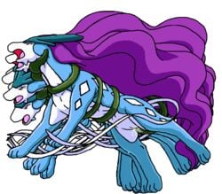 animated colored dragon_soul_e female female_only feral fur furry furry_only legendary_pokemon nintendo pokémon_(species) pokemon pokemon_(species) pokemon_gsc pussy solo suicune tentacle transparent_background vaginal vaginal_penetration vulva