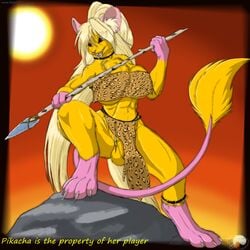 1futa anthro fur furry futanari intersex kacha mouse nikkyvix pikacha rodent solo_futa