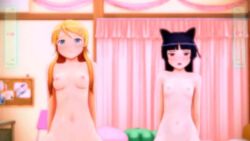 animated black_hair blonde_hair female gokou_ruri human kirino_kosaka ore_no_imouto_ga_konna_ni_kawaii_wake_ga_nai threefish