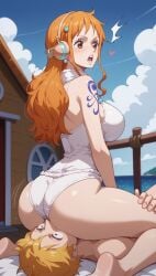 ai_generated bewaretheaimachinegod female male nami nami_(one_piece) one_piece post-timeskip tagme