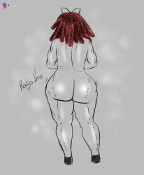 ass elricalde ragatha ragatha_(the_amazing_digital_circus) sweaty_body sweaty_butt the_amazing_digital_circus