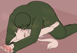 2024 biting_lip biting_own_lip blush blush_lines colored_sketch croak_genovese cum cum_in_ass cum_inside frog gay gay_sex geno_genovese green_body hands_up lagomorph legs_apart moan moaning moaning_in_pleasure non-human oc original_characters pawpads paws pinned pinned_down rabbit restrained_arms sinfulnexan size_difference sketch spread_legs sweat sweatdrop sweating text toony