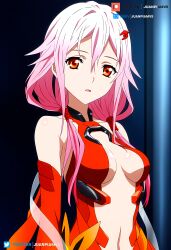 ai_generated guilty_crown juanpi_amvs long_hair looking_at_viewer patreon patreon_username pink_hair red_eyes watermark yuzuriha_inori