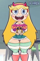 big_breasts big_legs disney disney_channel disney_princess edit haaus_b massive_breasts panties princess signature star_butterfly star_vs_the_forces_of_evil tight_clothing