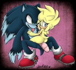 ass back breasts female hannah_the_hedgehog hedgehog male nervous nude sega sex sitting size_difference sonic_(series) sonic_the_hedgehog straight viperrage werehog