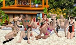 10girls 3d 6+girls anna_williams asian ass barrel beach bikini black_hair blonde_hair bob_cut brazilian brazilian_female breasts brown_hair chair christie_monteiro cleavage dark_skin egyptian emilie_de_rochefort european feet female female_only flip_flops flowers high_heels human julia_chang jun_kazama kazama_asuka kazama_jun latina ling_xiaoyu long_hair lounge_chair michelle_chang multiple_girls namco native_american navel nina_williams nonude one-piece_swimsuit one_piece_swimsuit open_toe_shoes ponytail sand sandals short_hair short_shorts shorts shoulder_length_hair skirt sling_bikini swimsuit take_your_pick tekken tied_hair toes trees two_piece_swimsuit xnalara zafina_(tekken)