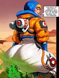 ai_art ai_generated apex_legends big_ass caption dialogue dominant_female facesitting fart fart, fart_cloud fart_fetish farting, farting_in_face farting_on_another farting_on_face farts female huge_ass izuku_midoriya male onomatopoeia phizben sitting_on_face sitting_on_person story submissive_male wattson_(apex_legends) word_balloon