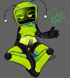 anus bones boobs breasts cuts dandy's_world dandys_world futa_sans_balls futanari herm hermaphrodite intersex legs_apart mechanical multi_genitalia naked naked_futa penis presenting pussy robot robot_futa small_breasts solo stomach ticklesyourfeet tits tits_out tv tv_head vee_(dandy's_world)
