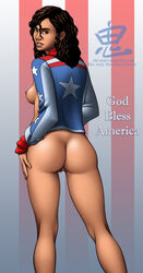 america_chavez ass female marvel no_pants oni_(artist) pussy tagme vagina ~