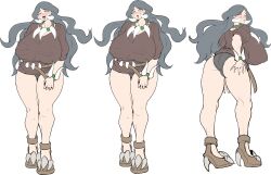 ass ass_focus ass_grab dragon_trainer drasna_(pokemon) elite_four exhibitionism female gilf granny high_heel_boots julioalqae mature_female milf nipples_visible_through_clothing old old_woman pokemon pokemon_xy source_request tagme visible_nipples