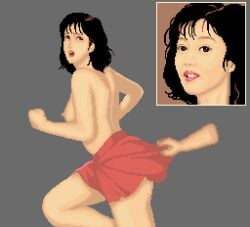 1boy 1girls 2d 2d_animation akiman_(yasuda_akira) animated capcom cg female mahjong_gakuen male rape small_gif small_image