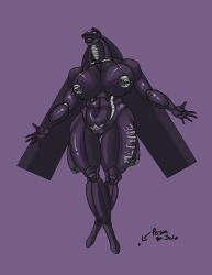 aeromorph breasts giantess huge_ass huge_breasts huge_lips living_aircraft living_machine massive_breasts metallic_body no_artist no_source wings