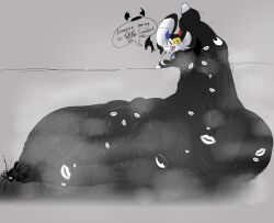 balls big_ass big_balls big_penis bodily_fluids bubble_butt cloud furry huge_ass huge_balls huge_cock hyper hyper_balls hyper_genitalia hyper_penis hyper_testicles lattemon lattemon_(character) musk musk_clouds penis solo sweat tagme thick_thighs wide_hips
