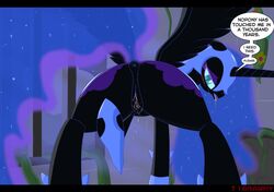 alicorn anus blush dark_persona equine female female_only friendship_is_magic my_little_pony nightmare_moon_(mlp) princess_luna_(mlp) pussy pussy_juice tiarawhy