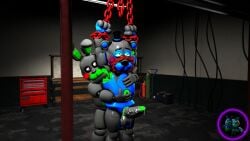 anal anal_penetration anal_sex animatronic animatronic_male anthro anthro_on_anthro bear bodily_fluids bondage bound chained chains drooling duo five_nights_at_freddy's forced genital_fluids genitals lagomorph leporid machine makarof male male/male male_penetrating_male mammal penetration precum rabbit rape rape_play restrained robot saliva scott_cawthon scottgames sex steel_wool_studios submissive submissive_male