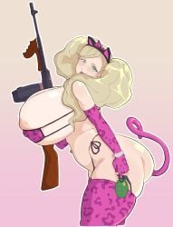 1girls 2025 2d_(artwork) 2d_artwork ann_takamaki armwear ass atlus barely_clothed barely_contained barely_contained_breasts belly_piercing big_ass big_breasts big_butt big_thighs birthday blonde_hair blue_eyes bra breasts bubble_ass bubble_butt butt cognitive_ann erect_nipples female female_only gibberish_(artist) glistening glistening_ass glistening_body glistening_breasts glistening_butt grenade headwear huge_ass huge_breasts huge_butt huge_thighs hyper hyper_breasts large_ass large_breasts large_butt legwear light-skinned_female light_skin long_hair megami_tensei persona persona_5 persona_5_royal plump plump_ass plump_breasts plump_butt rifle shiny_ass shiny_breasts shiny_butt shiny_hair shiny_skin skimpy skimpy_clothes skimpy_outfit tail thick_ass thick_butt thick_thighs thighs thompson_submachine_gun tongue tongue_out twin_braids twintails