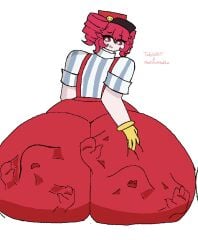 1girls absorption absorption_vore ambiguous_consent ambiguous_gender ambiguous_prey anal_vore big_ass bulge bulge_through_clothing bulge_under_clothes butt_bulge embarrassed embarrassed_female female grabbing_ass grabbing_own_ass huge_ass hyper hyper_ass kasane_teto kasane_teto_(sv) massive_ass mesmerizer_(vocaloid) mesmerizer_teto noncon nonconsensual obeliskofcheddar struggling struggling_prey tabioshiii vore