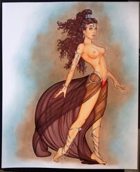 1girls a_princess_of_mars barsoom conny_valentina dejah_thoris john_carter loincloth pelvic_curtain tagme topless