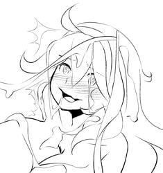 1girls 47k ahe_gao bed blush breasts cleavage cum cum_on_breasts cum_on_face cum_on_hair facial female female_only hex_maniac huge_breasts human licking long_hair moaning monochrome naughty_face nintendo npc_trainer open_mouth orgasm pokemon pokemon_xy seductive seductive_smile sketch smile straight