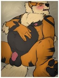 1boy amwulf anthro arcanine color fur furry male male_only pokemon pokemon_(species) solo