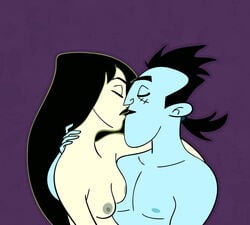 disney dr._drakken female human kim_possible male nipples oldandnewfirm shego straight tagme