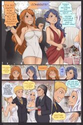 4girls blue_hair cheating comic comic_page crossover english_text fairy_tail female human juvia_lockser male mirajane_strauss multiple_girls nami_(one_piece) naruto naruto_(series) one_piece page_2 page_number post-timeskip red_hair sakurabuto suit text uzumaki_naruto wedding_dress wedding_ring white_hair